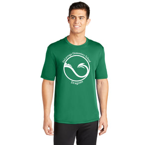 Delaveaga Elementary Spirit Wear 2023/24 On-Demand-Adult Unisex Dri-Fit Shirt Circle Logo