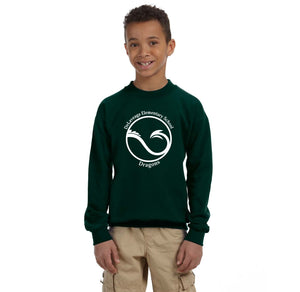 Delaveaga Elementary Spirit Wear 2023/24 On-Demand-Youth Unisex Crewneck Sweatshirt Circle Logo