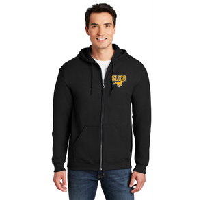 Sligo Middle School 2023-24 Spirit Wear-Adult Unisex Full-Zip Hooded Sweatshirt Stallion Logo