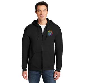 Ada Vista Elementary Spirit Wear 2023-24 On-Demand Store-Adult Unisex Full-Zip Hooded Sweatshirt School Logo