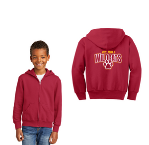Ivy Hall Elementary Spirit Wear 2023-24 On-Demand-Youth Unisex Full-Zip Hooded Sweatshirt Curve