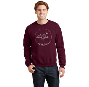 Laurel Tree Charter-Adult Unisex Crewneck Sweatshirt Mushroom Logo