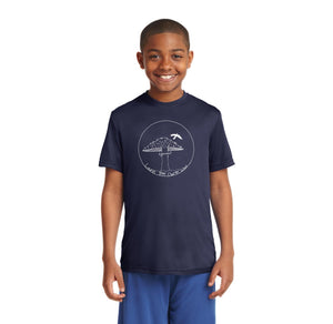 Laurel Tree Charter-Youth Unisex Dri-Fit Shirt Mushroom Logo