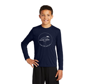 Laurel Tree Charter-Youth Unisex Dri-Fit Long Sleeve Tee Mushroom Logo