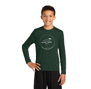 Laurel Tree Charter School Spirit Wear 2023-24 On-Demand-Youth Unisex Dri-Fit Long Sleeve Tee Mushroom Logo