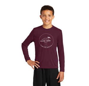 Laurel Tree Charter-Youth Unisex Dri-Fit Long Sleeve Tee Mushroom Logo