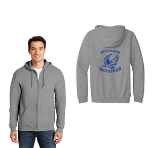 Silverwood Elementary Spirit Wear 2023-24 On-Demand-Adult Unisex Full-Zip Hooded Sweatshirt