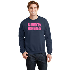 Liberty Elementary Staff Design 2023-24 On-Demand-Adult Unisex Crewneck Sweatshirt