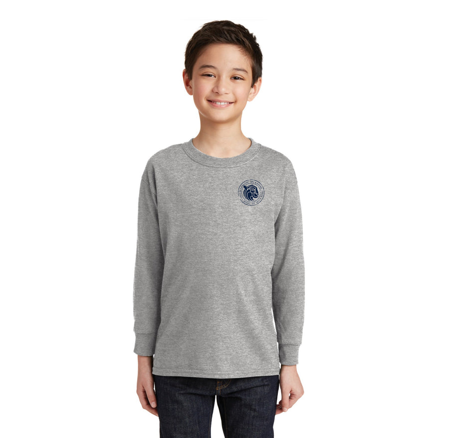 Parmalee Elementary Spirit Wear 2023-24 On-Demand-Youth Unisex Long Sleeve Tee Left Chest Logo