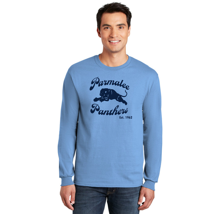 Parmalee Elementary Spirit Wear 2023-24 On-Demand-Adult Unisex Long Sleeve Tee Panther Logo