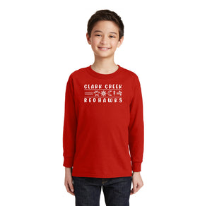 Clark Creek Spirit Wear 2023-24 On-Demand Store-Youth Unisex Long Sleeve Tee