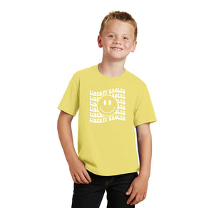 Liberty Elementary Fall Spirit Wear 2023-24 On-Demand-Youth Unisex Fan Favorite Premium Tee Smiley Logo
