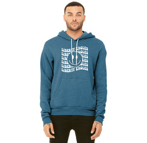 Liberty Elementary Fall Spirit Wear 2023-24 On-Demand-Adult Unisex Premium Sponge Fleece Pullover Hoodie Smiley Logo