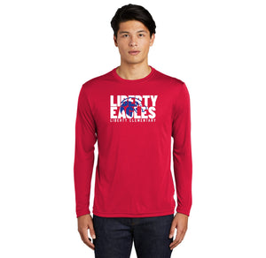 Liberty Elementary Fall Spirit Wear 2023-24 On-Demand-Adult Unisex Dri-Fit Long Sleeve Tee Eagle Logo