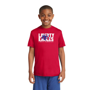 Liberty Elementary Fall Spirit Wear 2023-24 On-Demand-Youth Unisex Dri-Fit Shirt Eagle Logo