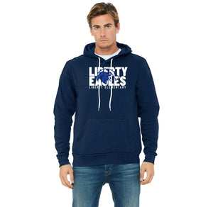 Liberty Elementary Fall Spirit Wear 2023-24 On-Demand-Adult Unisex Premium Sponge Fleece Pullover Hoodie Eagle Logo