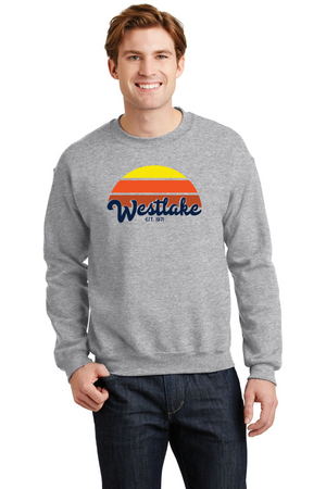 Westlake Elementary Spirit Wear 2023/24 On-Demand-Unisex Crewneck Sweatshirt Sunset Logo