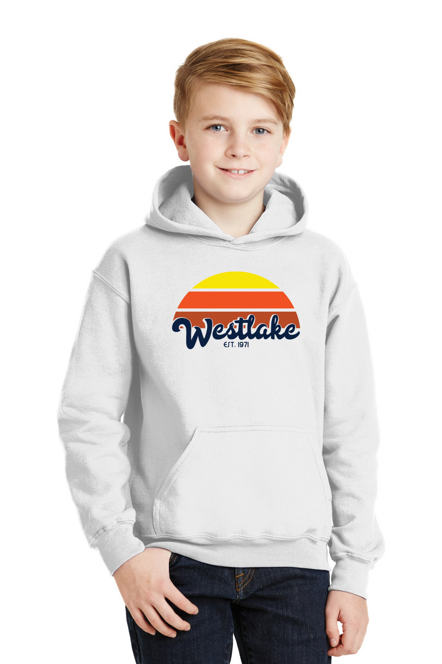 Westlake Elementary Spirit Wear 2023/24 On-Demand-Unisex Hoodie Sunset Logo
