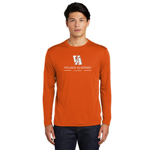 Village Academy Spirit Wear 2023-24 On-Demand-Adult Unisex Dri-Fit Long Sleeve Tee VA Logo