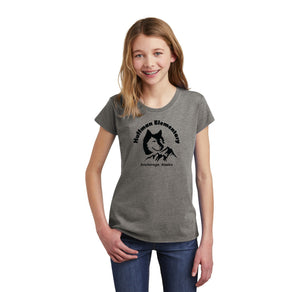 Huffman Elementary Spirit Wear 2023-24 On-Demand-Girls Premium Tee Husky Logo