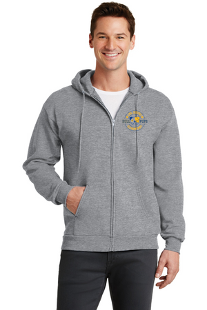 Las Juntas Elementary 2023-24 On-Demand-Unisex Full-Zip Hooded Sweatshirt Circle Logo