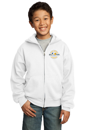 Las Juntas Elementary 2023-24 On-Demand-Unisex Full-Zip Hooded Sweatshirt Circle Logo