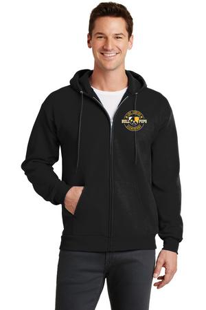 Las Juntas Elementary 2023-24 On-Demand-Unisex Full-Zip Hooded Sweatshirt Circle Logo