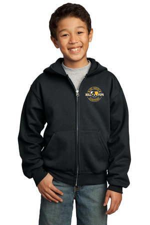 Las Juntas Elementary 2023-24 On-Demand-Unisex Full-Zip Hooded Sweatshirt Circle Logo