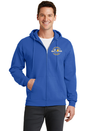 Las Juntas Elementary 2023-24 On-Demand-Unisex Full-Zip Hooded Sweatshirt Circle Logo