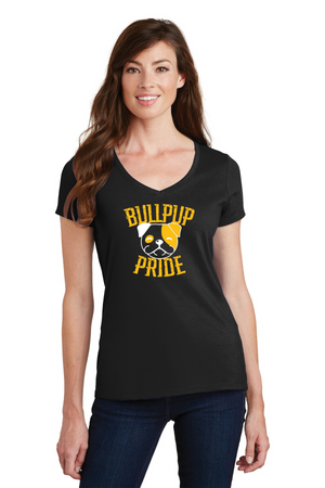 Las Juntas Elementary 2023-24 On-Demand-Port and Co Ladies V-Neck Pride Logo