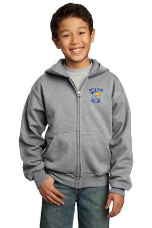 Las Juntas Elementary 2023-24 On-Demand-Unisex Full-Zip Hooded Sweatshirt Pride Logo