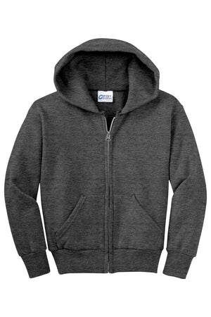 Del Dios Academy On Demand-Youth Unisex Full-Zip Hooded Sweatshirt On-Demand
