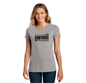 Panther Lacrosse 2023-24 On-Demand-Womens Premium Tee Black Logo
