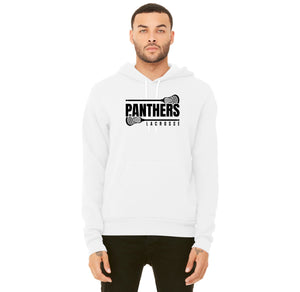 Panther Lacrosse 2023-24 On-Demand-Adult Unisex Premium Sponge Fleece Pullover Hoodie Black Logo