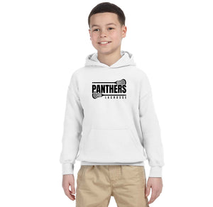 Panther Lacrosse 2023-24 On-Demand-Youth Unisex Hoodie Black Logo