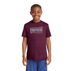 Panther Lacrosse 2023-24 On-Demand-Youth Unisex Dri-Fit Shirt Grey Logo