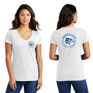 Shorecliffs Middle School 2023/24 Spirit Wear On-Demand-Port and Co Ladies V-Neck