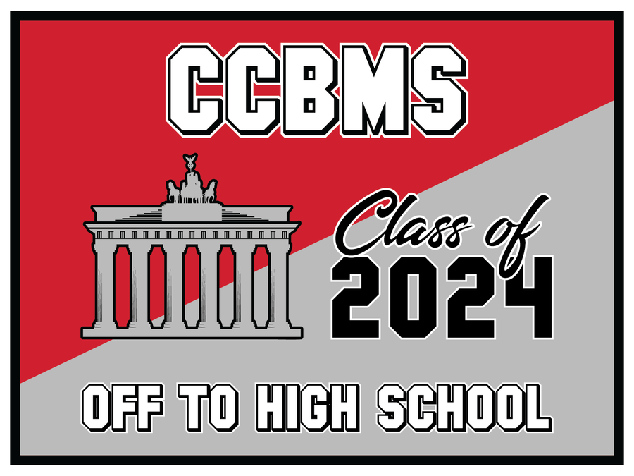 Brandenburg MS 8th Grade Grad Signs 2024 On-Demand-Yard Sign w/ Stake