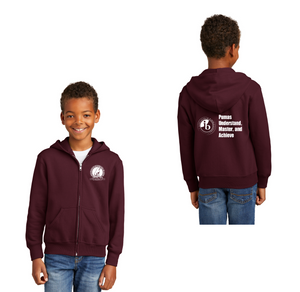 Palmdale Learning Plaza Spirit Wear 2024 On-Demand-Youth Unisex Full-Zip Hooded Sweatshirt Round PUMA