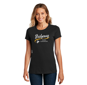 Bridgeway Island-Womens Premium Tee Cursive Logo