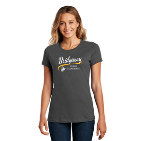 Bridgeway Island-Womens Premium Tee Cursive Logo