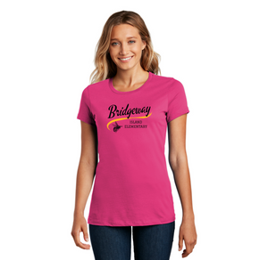 Bridgeway Island-Womens Premium Tee Cursive Logo