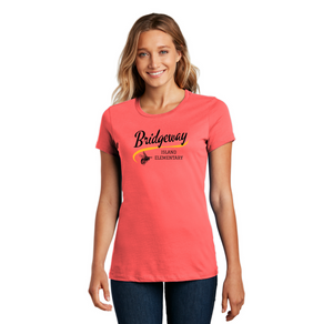 Bridgeway Island-Womens Premium Tee Cursive Logo