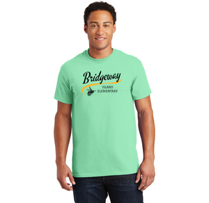 Bridgeway Island-Adult Unisex T-Shirt Cursive Logo