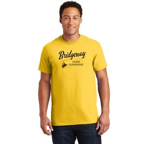 Bridgeway Island-Adult Unisex T-Shirt Cursive Logo