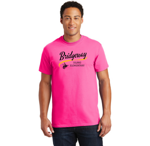 Bridgeway Island-Adult Unisex T-Shirt Cursive Logo