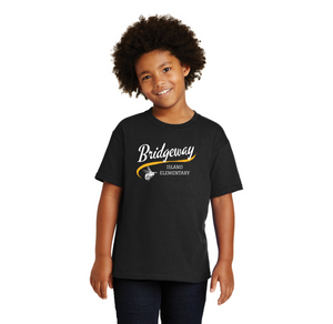 Bridgeway Island-Youth Unisex T-Shirt Cursive Logo