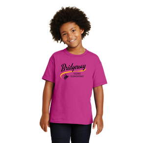 Bridgeway Island-Youth Unisex T-Shirt Cursive Logo