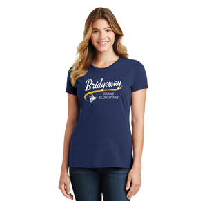 Bridgeway Island-Womens Fan Favorite Tee Cursive Logo