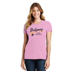 Bridgeway Island-Womens Fan Favorite Tee Cursive Logo